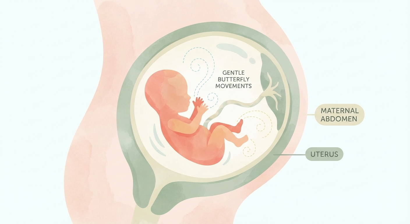 First fetal movements (quickening) at 16 weeks
