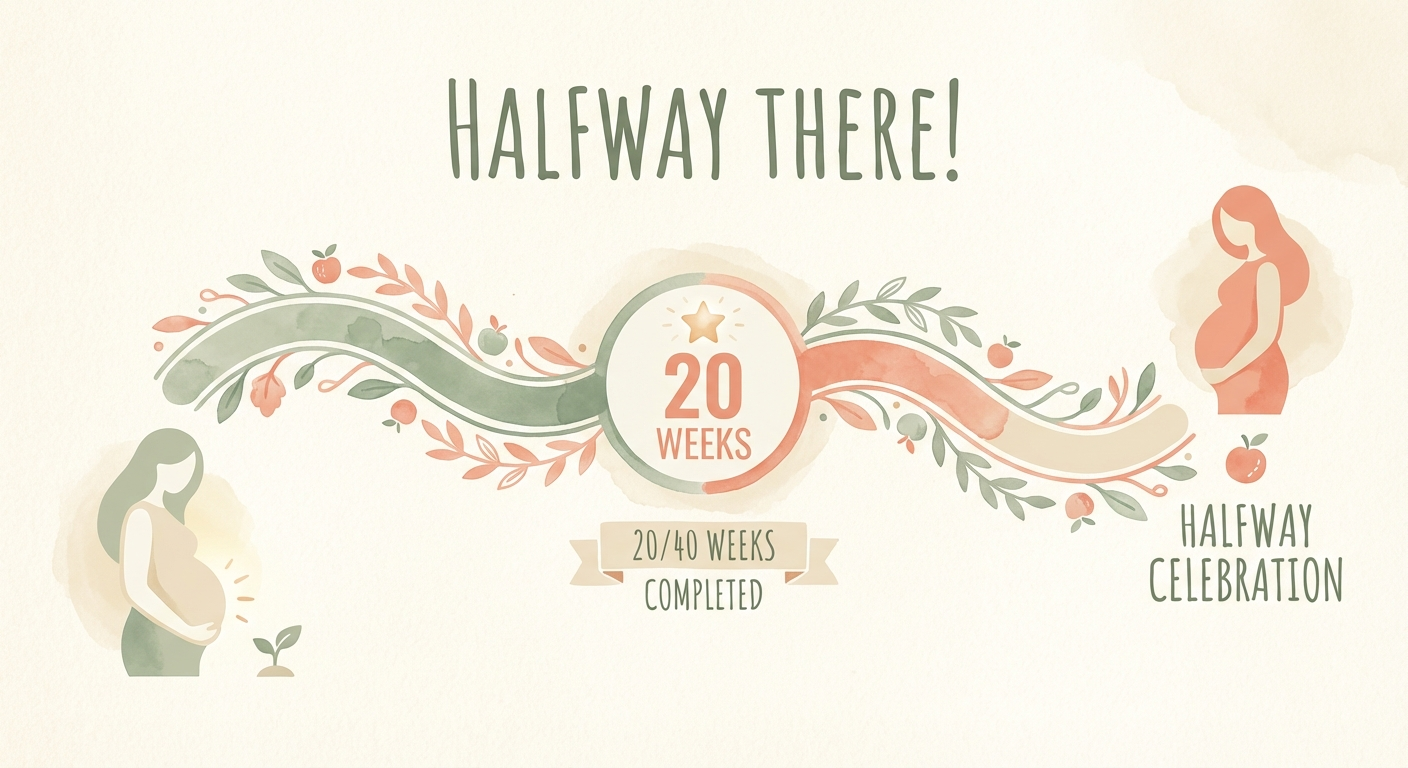 Halfway through pregnancy at 20 weeks