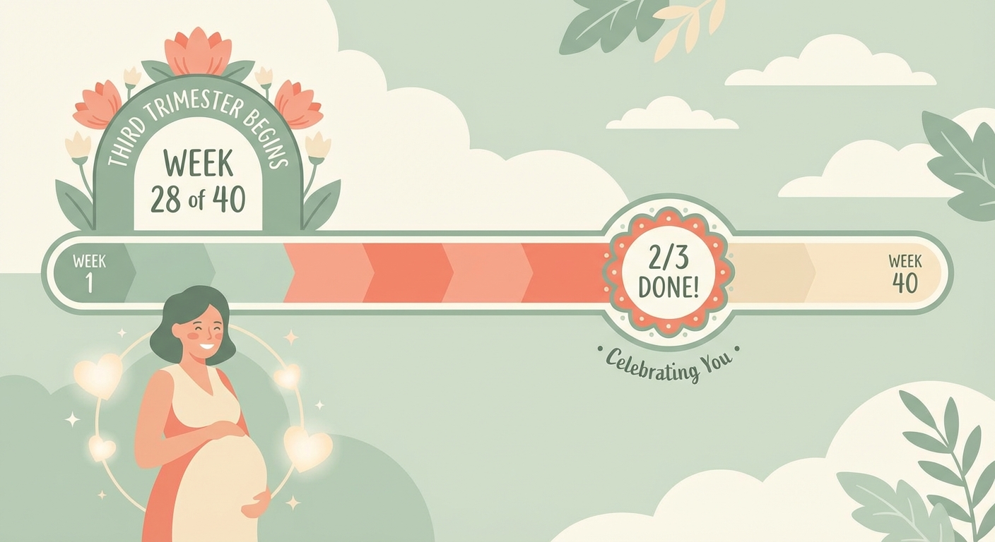 Entering third trimester at 28 weeks pregnant