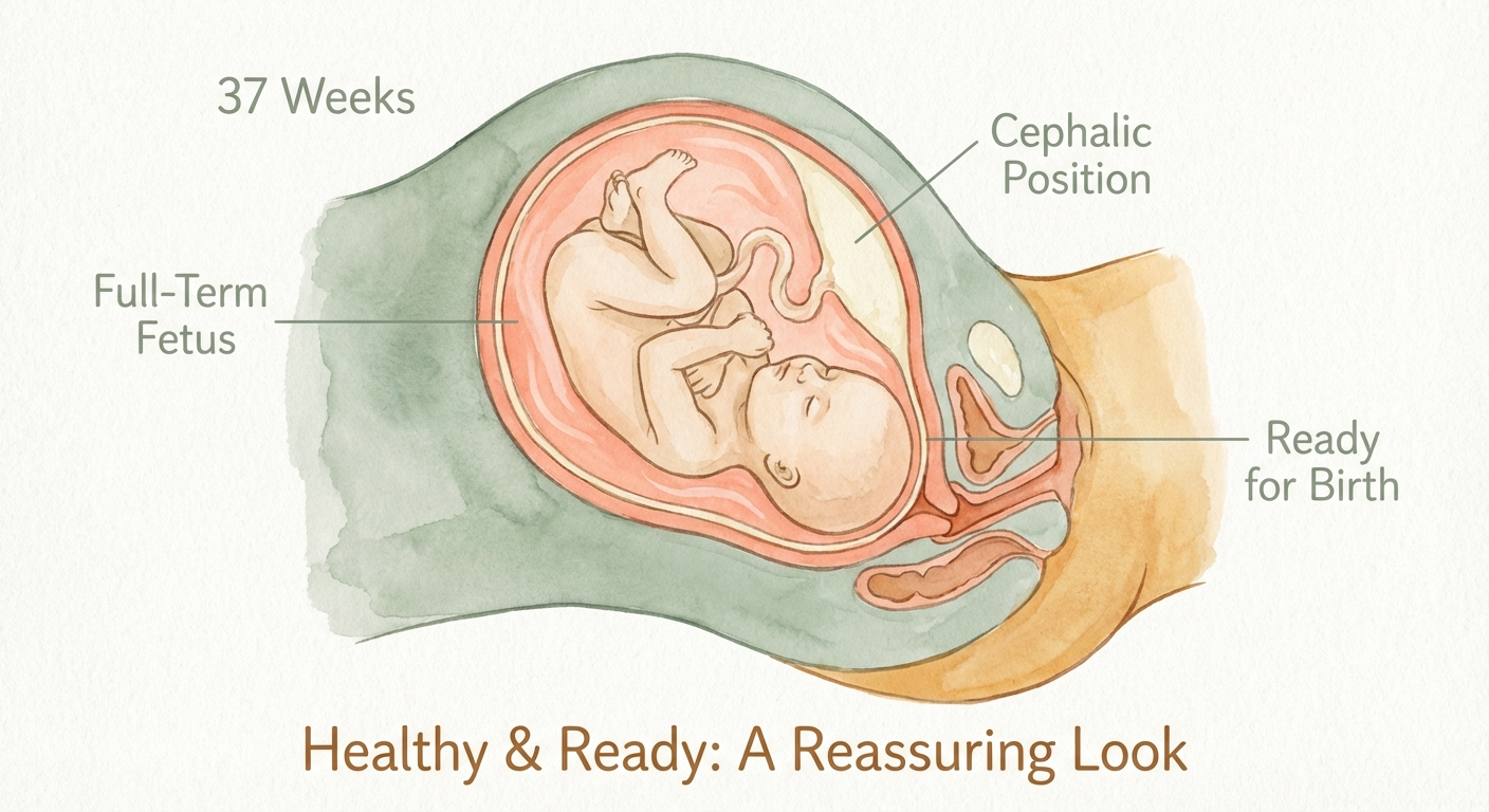 Full-term baby development at 37 weeks