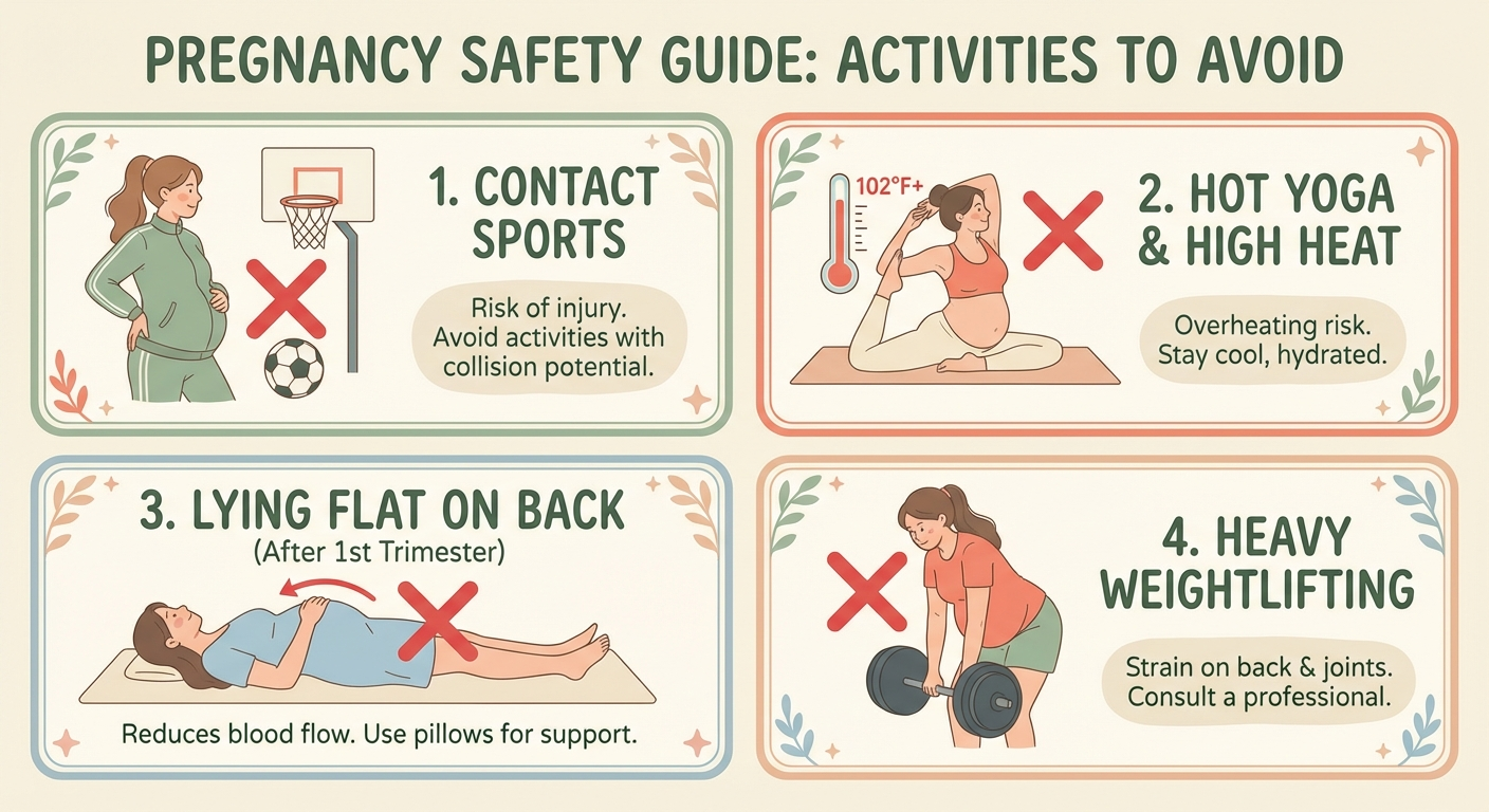 Exercises and activities to avoid during pregnancy