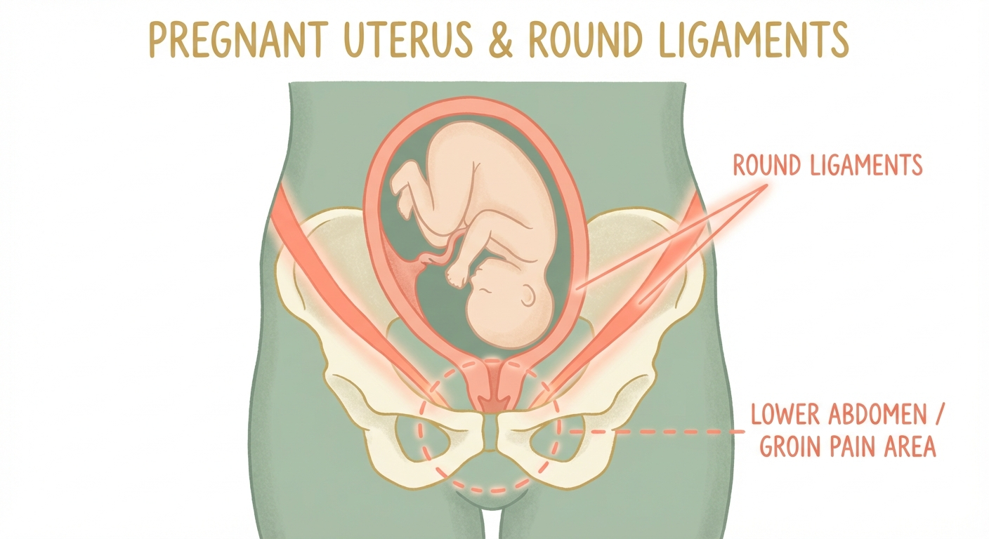 Round ligament anatomy during pregnancy
